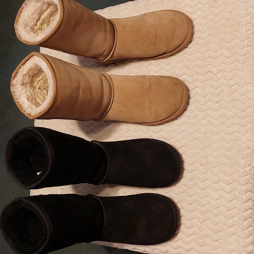 Men's Llamo suede/wool tall slip on boots.